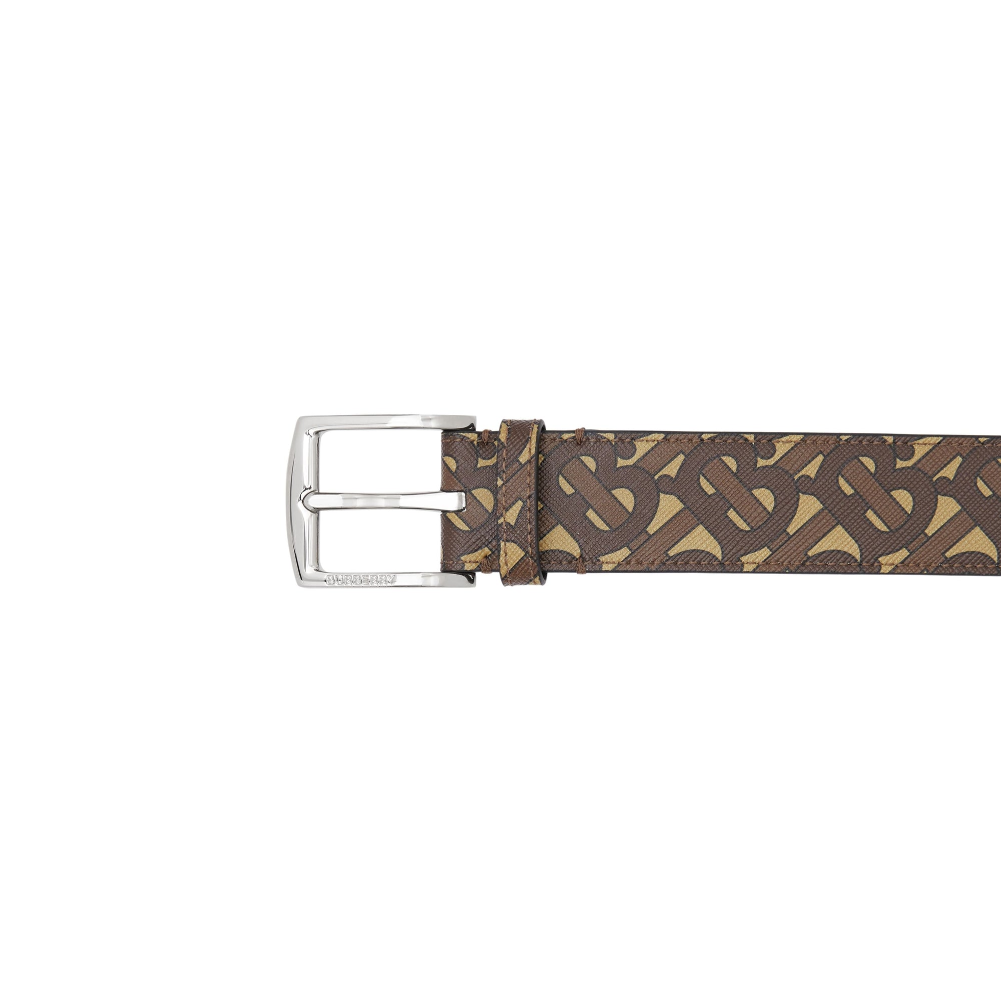 Ceinture classique en toile écologique Monogram - Bridle Brown