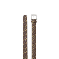 Ceinture classique en toile écologique Monogram - Bridle Brown