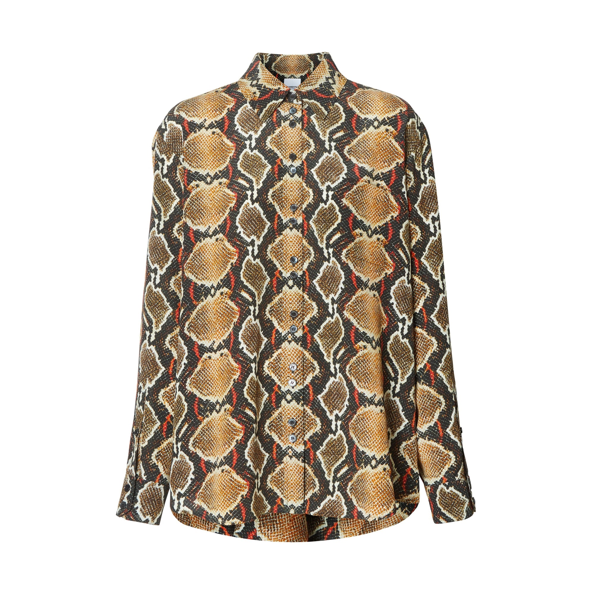 Chemise en soie à imprimé python - Soft Cocoa