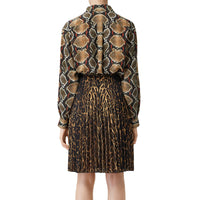 Chemise en soie à imprimé python - Soft Cocoa