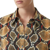 Chemise en soie à imprimé python - Soft Cocoa