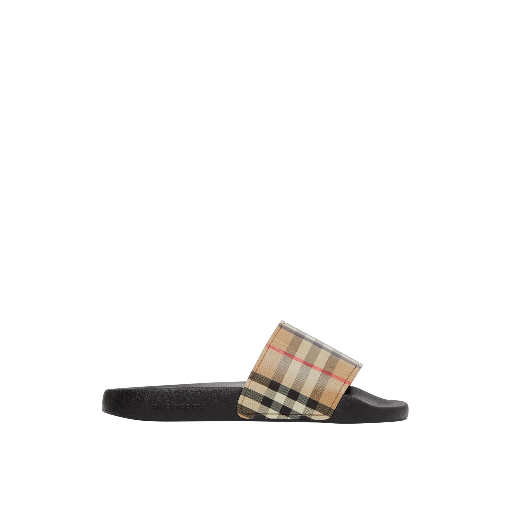 Mules plates à motif Vintage check - Archive Beige