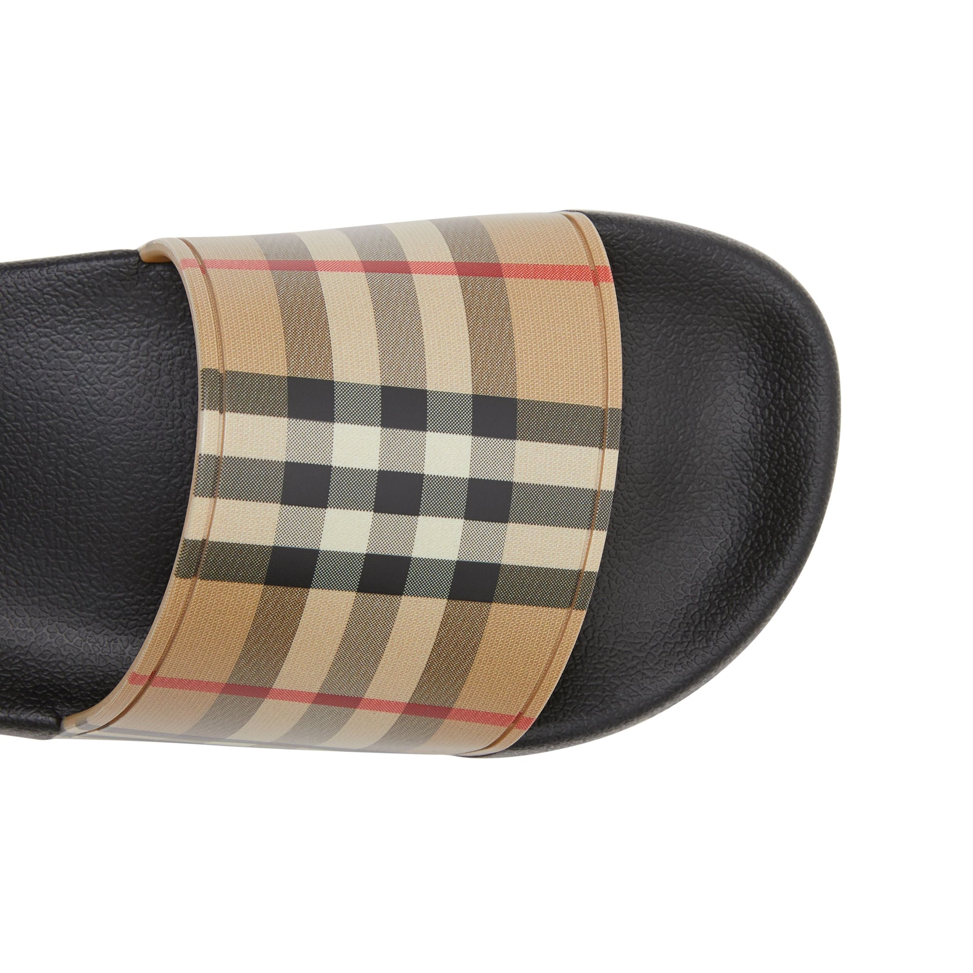 Mules plates à motif Vintage check - Archive Beige