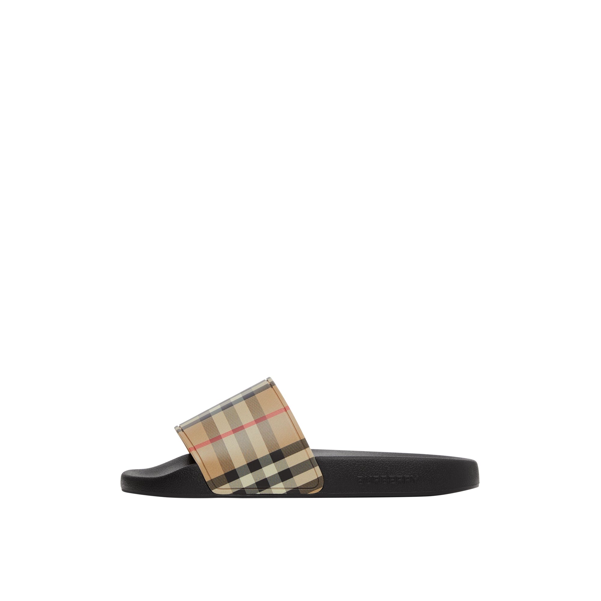 Mules plates à motif Vintage check - Archive Beige