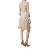 Jupe plissée à imprimé daim - Soft Fawn