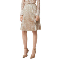 Jupe plissée à imprimé daim - Soft Fawn