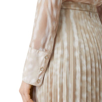 Jupe plissée à imprimé daim - Soft Fawn