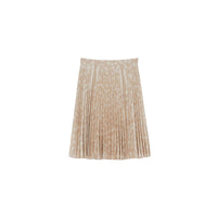 Jupe plissée à imprimé daim - Soft Fawn