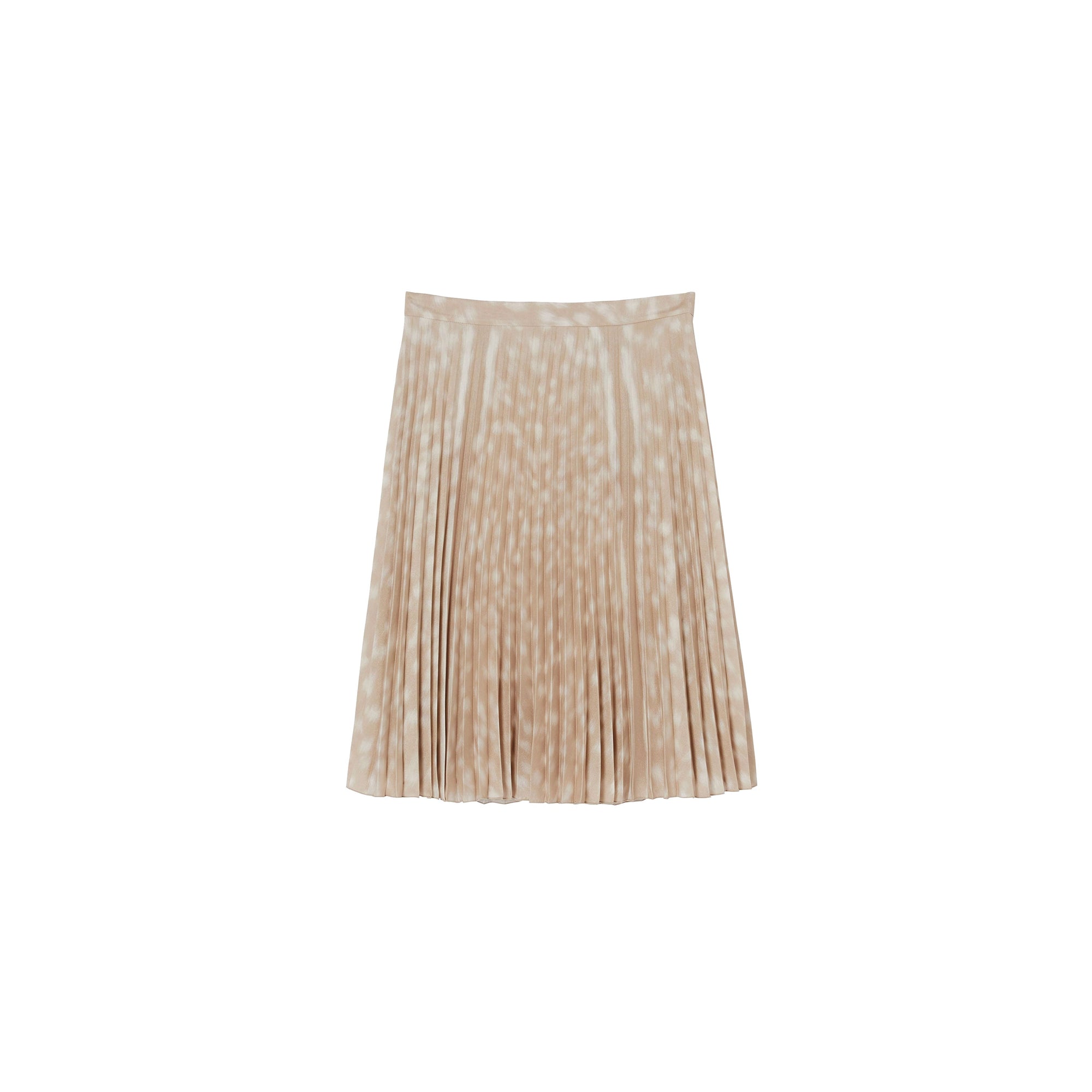 Jupe plissée à imprimé daim - Soft Fawn