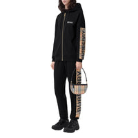 Sweat à capuche oversize à motif Vintage check - Black