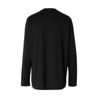 Top à manches longues en coton - Black