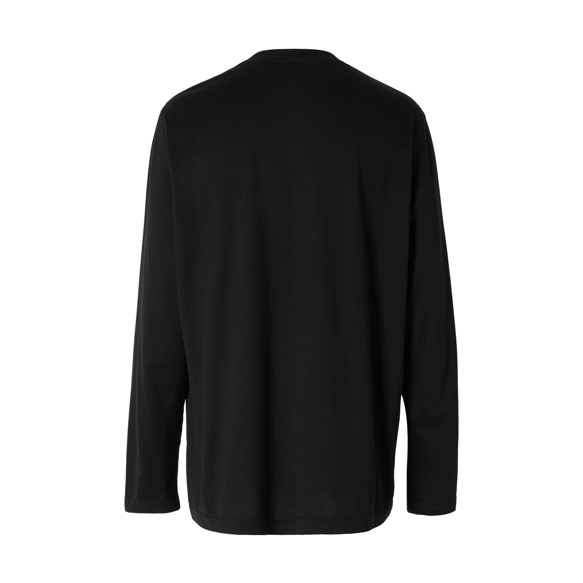 Top à manches longues en coton - Black