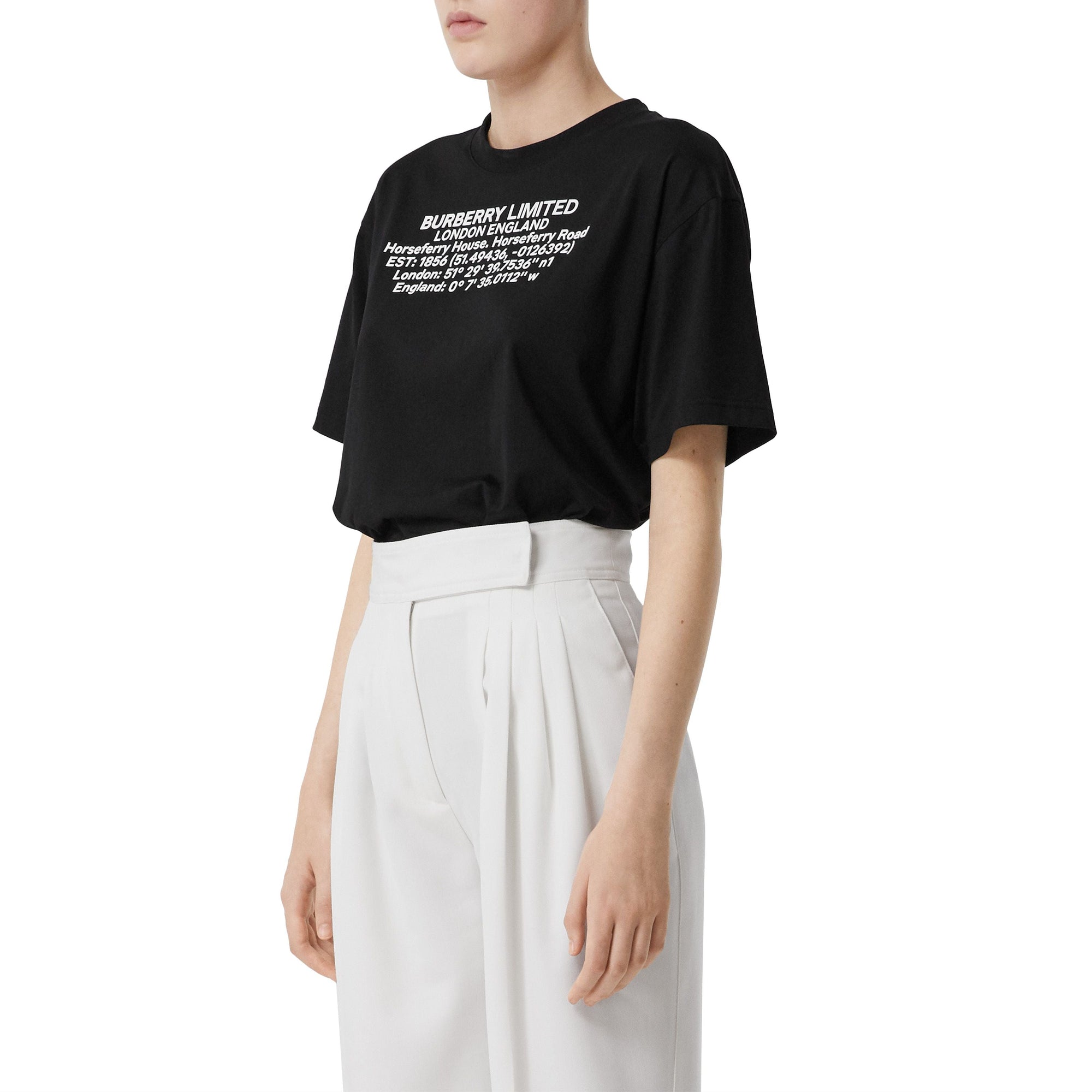 T-shirt oversize en coton - Black