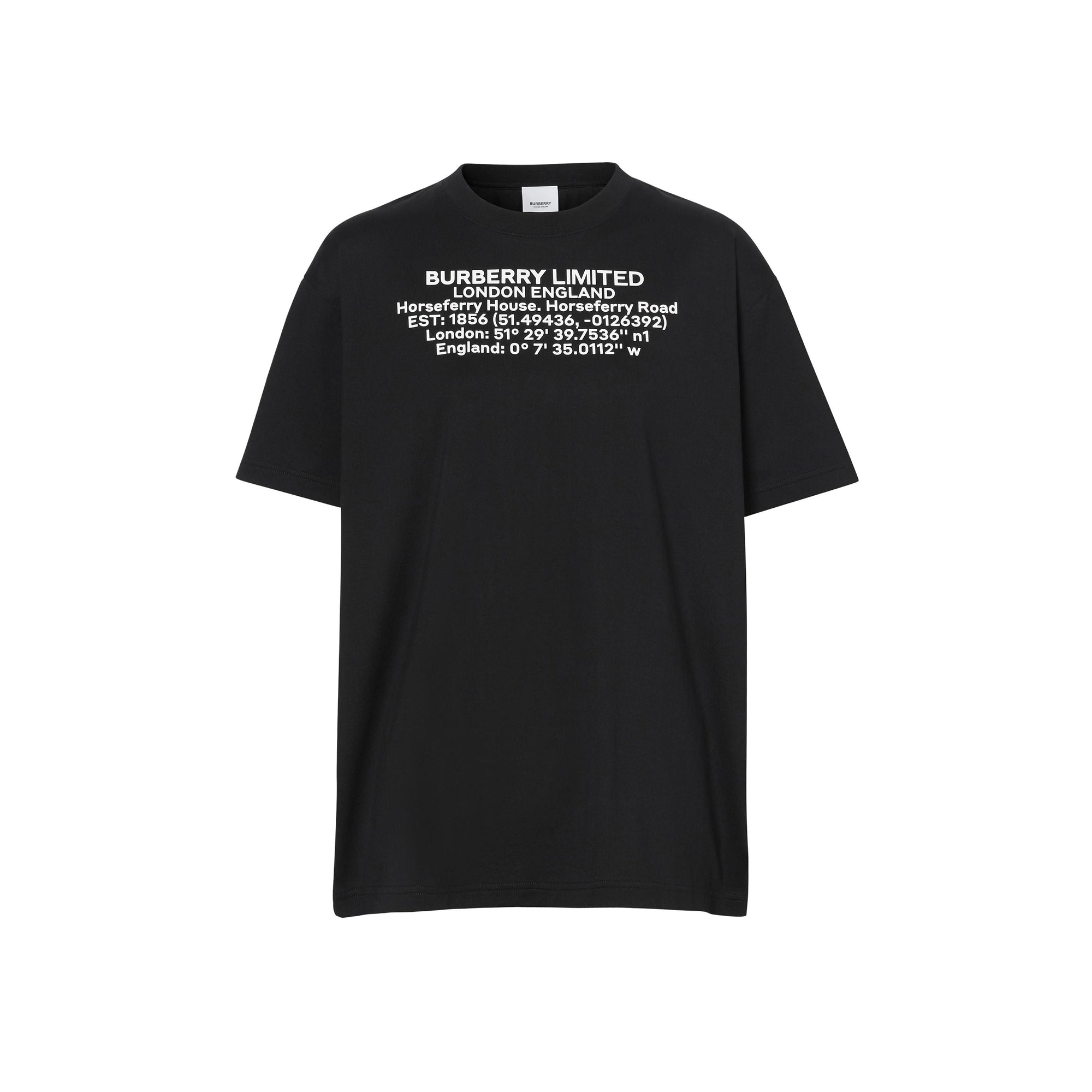 T-shirt oversize en coton - Black