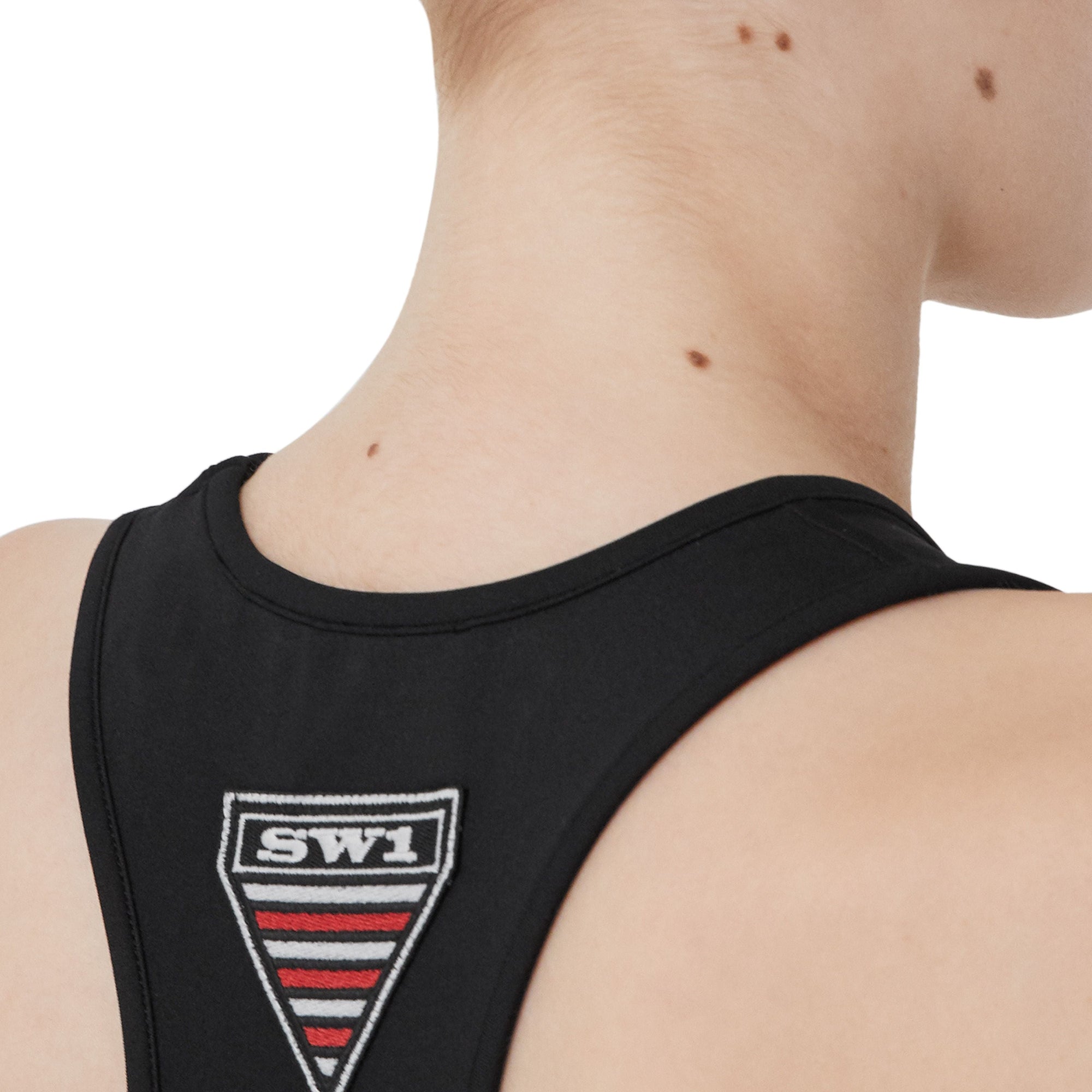 Brassière en jersey stretch avec logo - Black
