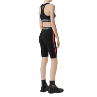 Brassière en jersey stretch avec logo - Black