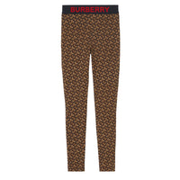 Legging en jersey stretch Monogram - Bridle Brown
