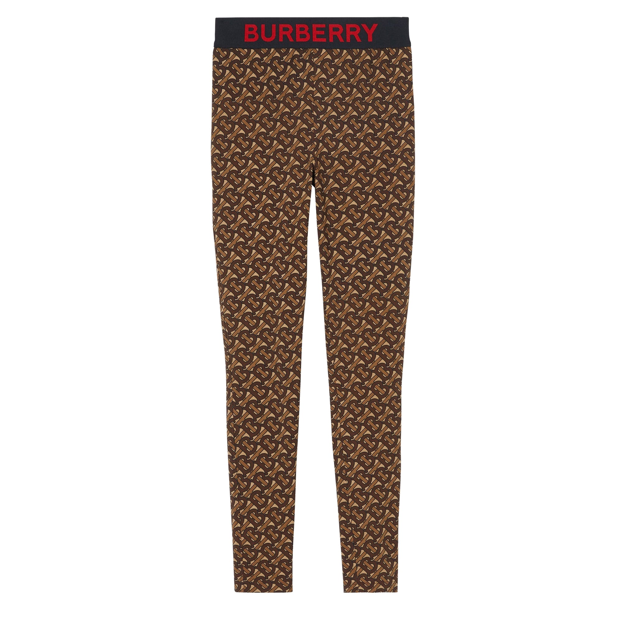 Legging en jersey stretch Monogram - Bridle Brown