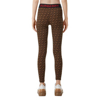 Legging en jersey stretch Monogram - Bridle Brown