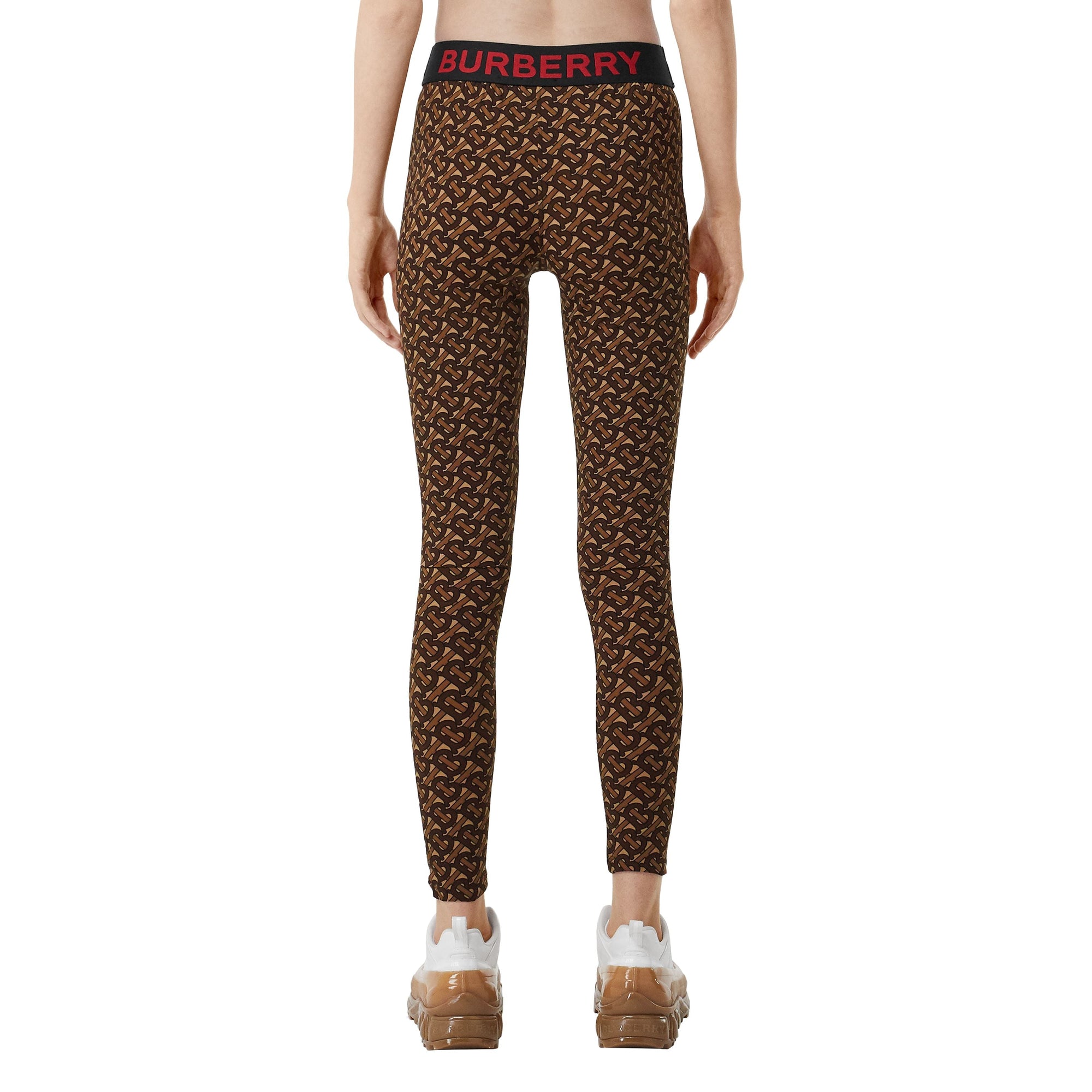 Legging en jersey stretch Monogram - Bridle Brown