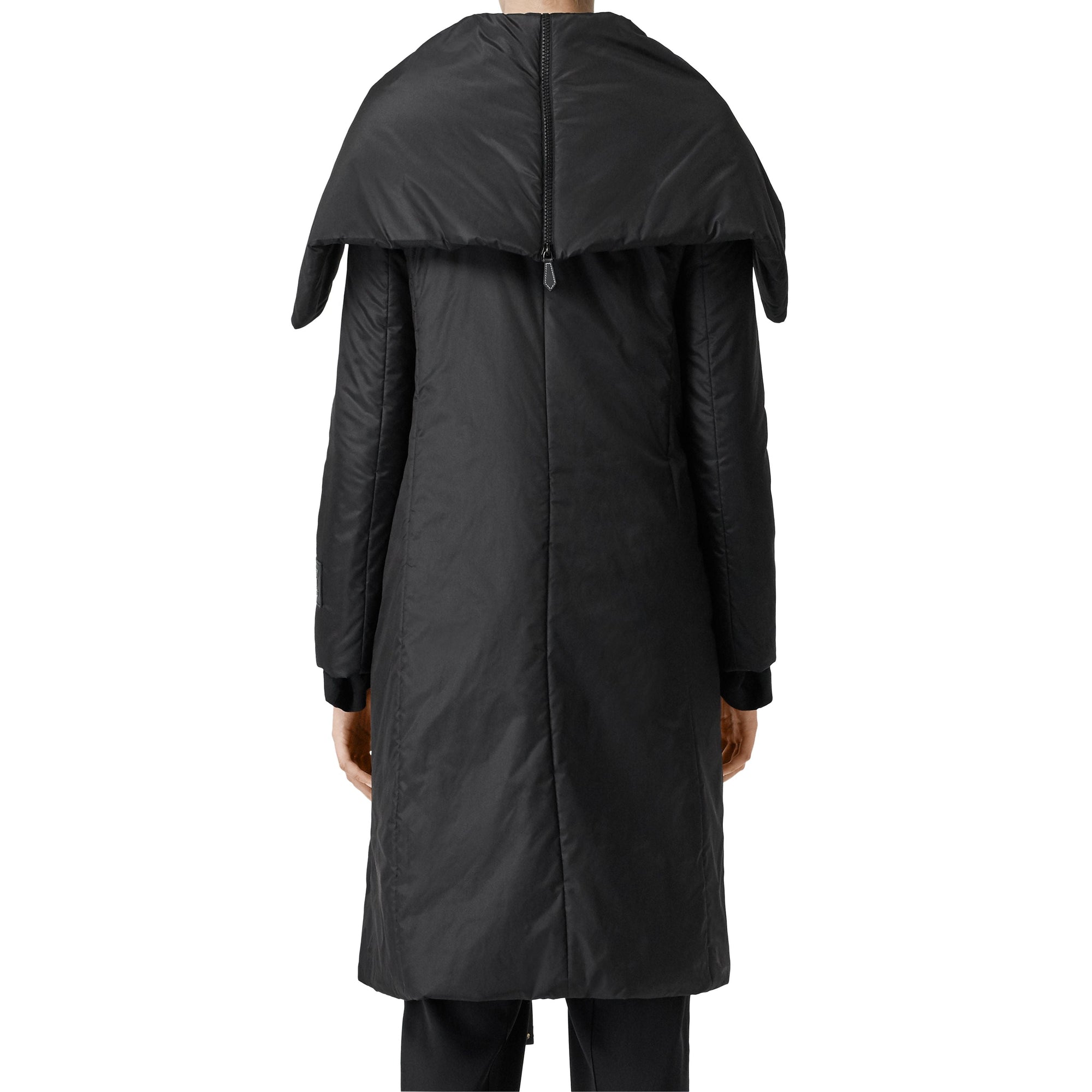 Manteau portefeuille en soie mélangée - Black