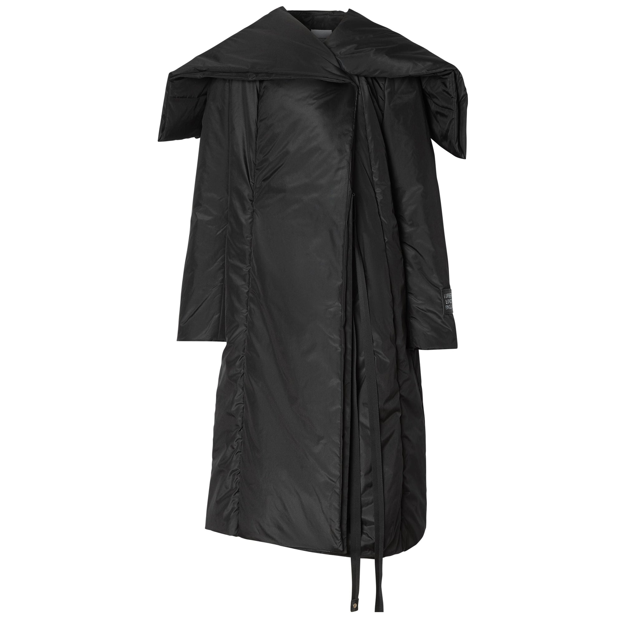 Manteau portefeuille en soie mélangée - Black