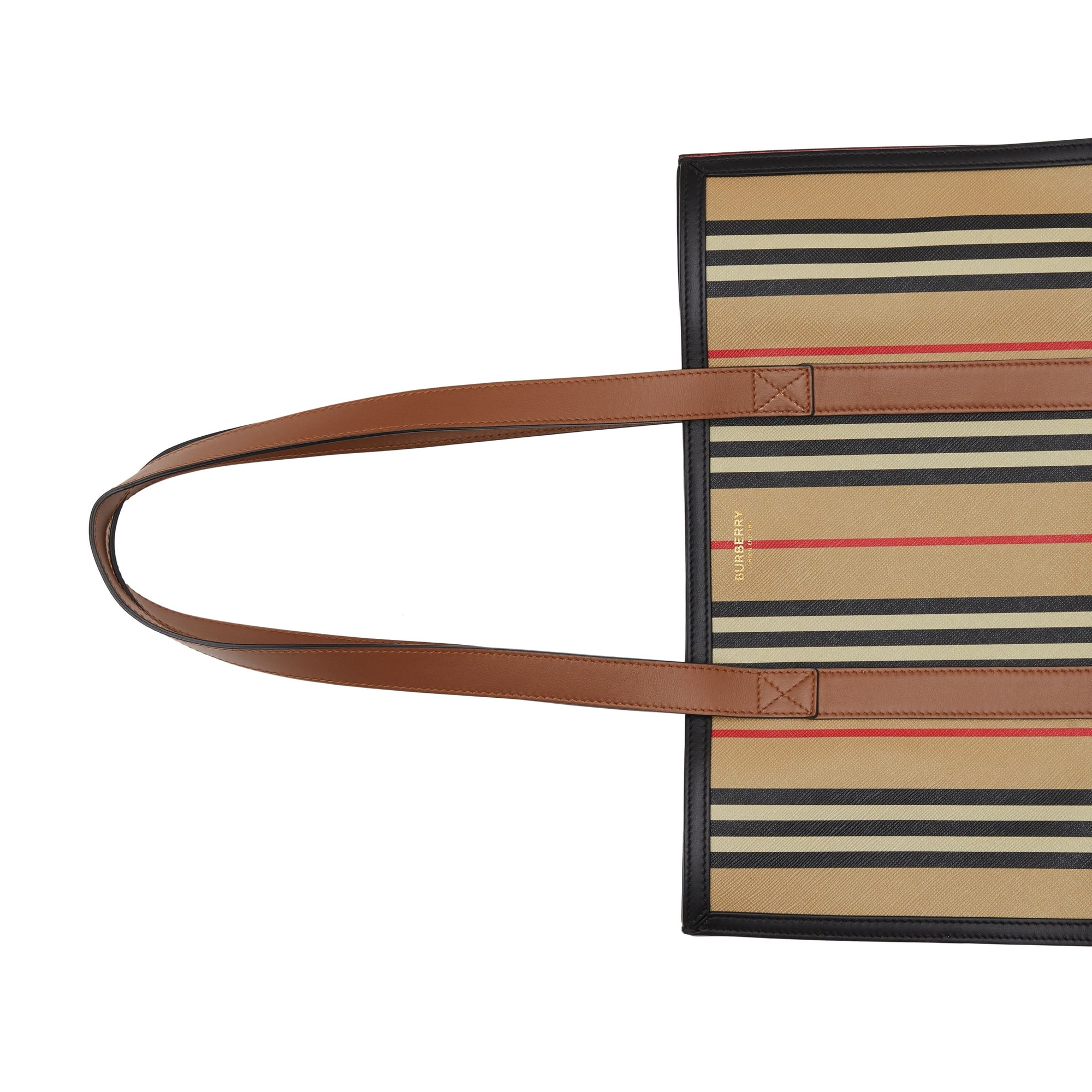 Cabas en toile écologique à rayures iconiques - Archive Beige