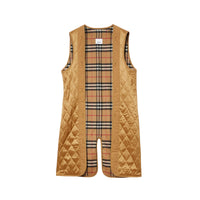 Gilet intérieur Héritage court pour trench en laine - Antique Yellow Check