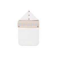 Nid d'ange en coton à motif Vintage Check - White