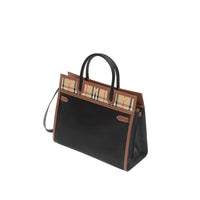 Petit sac Title à double poignée en cuir - Black