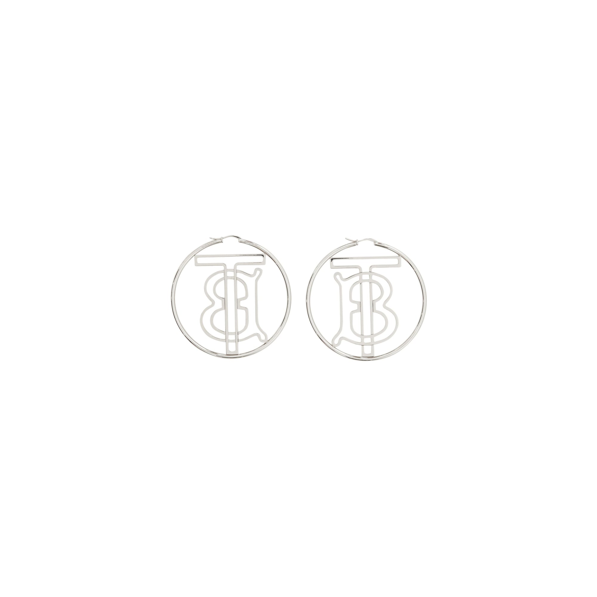 Créoles plaquées palladium Monogram - Palladiom