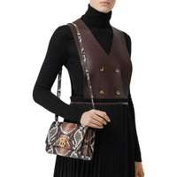 Petit sac TB en cuir à imprimé python - Soft Cocoa