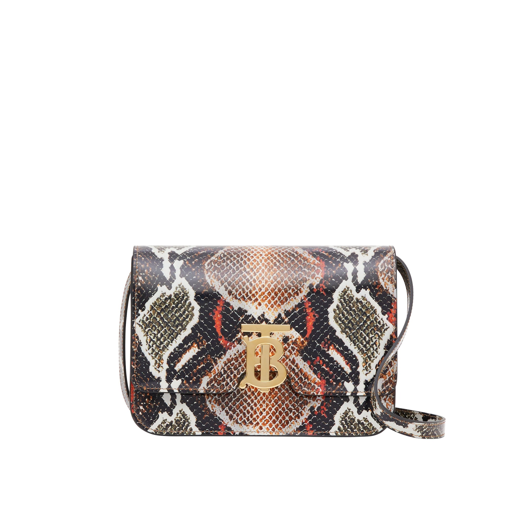 Petit sac TB en cuir à imprimé python - Soft Cocoa