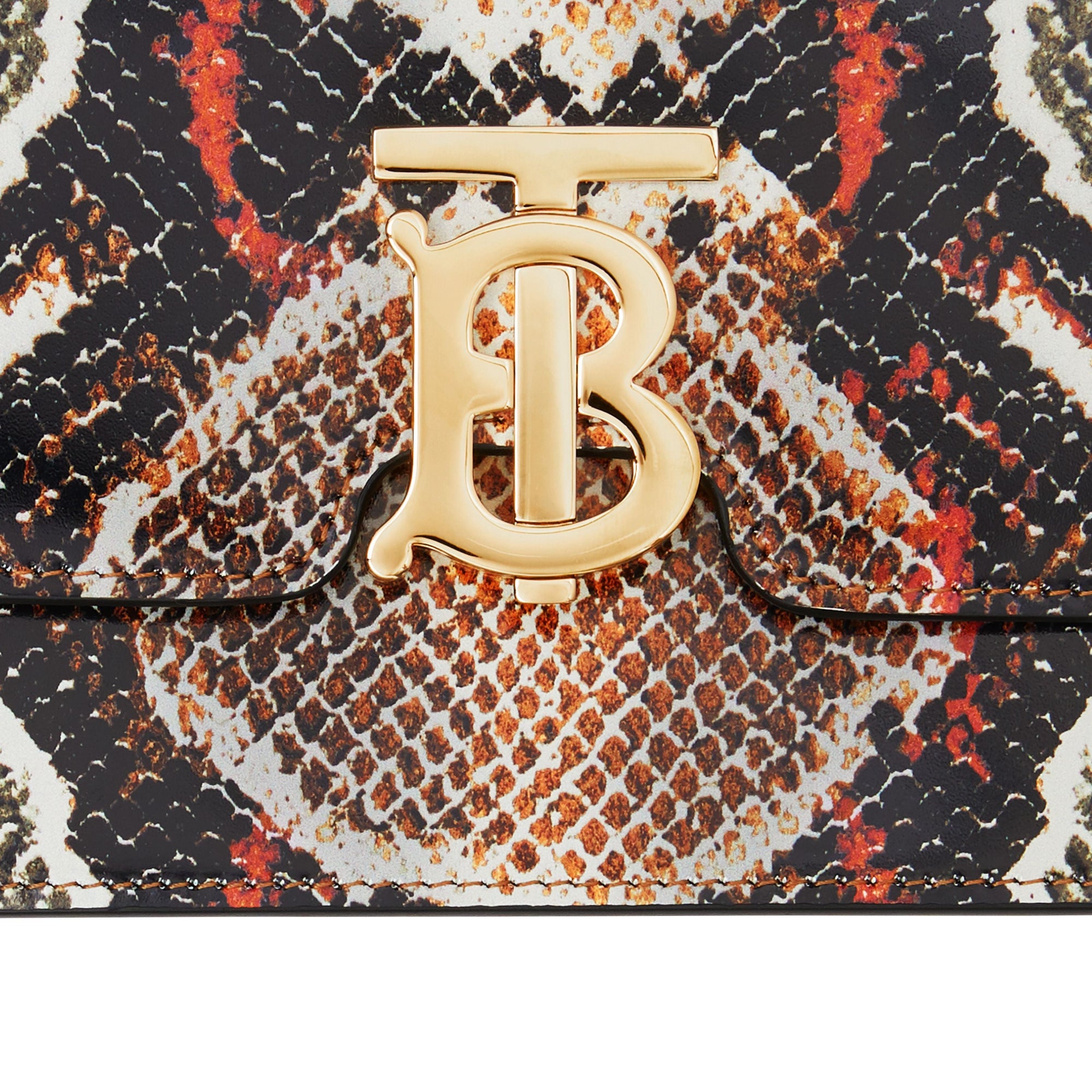 Petit sac TB en cuir à imprimé python - Soft Cocoa