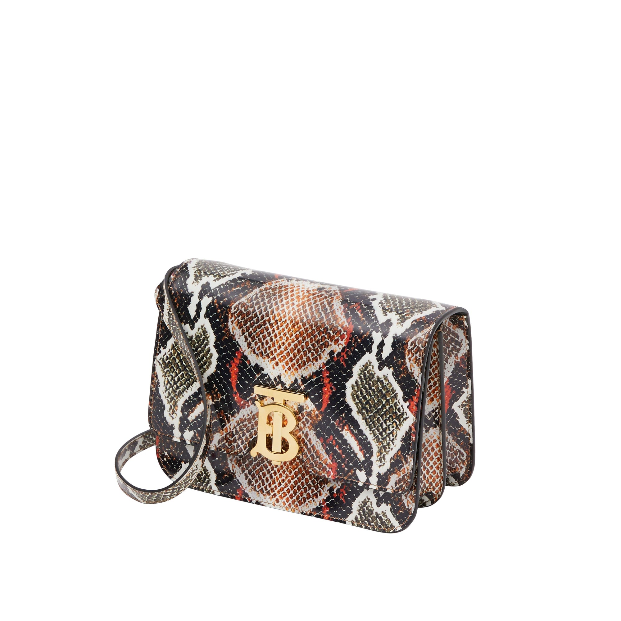 Petit sac TB en cuir à imprimé python - Soft Cocoa