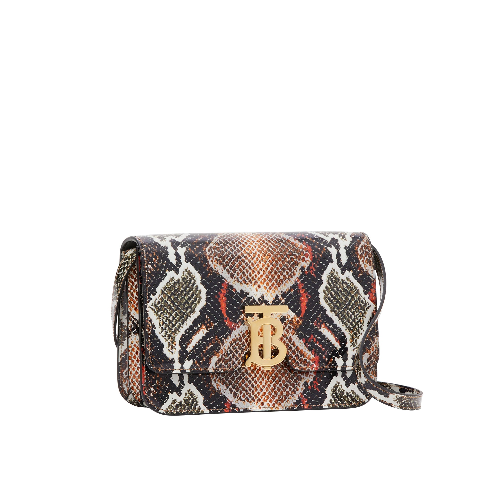 Petit sac TB en cuir à imprimé python - Soft Cocoa