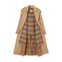 Gilet intérieur Héritage long pour trench en laine - Antique Yellow Check