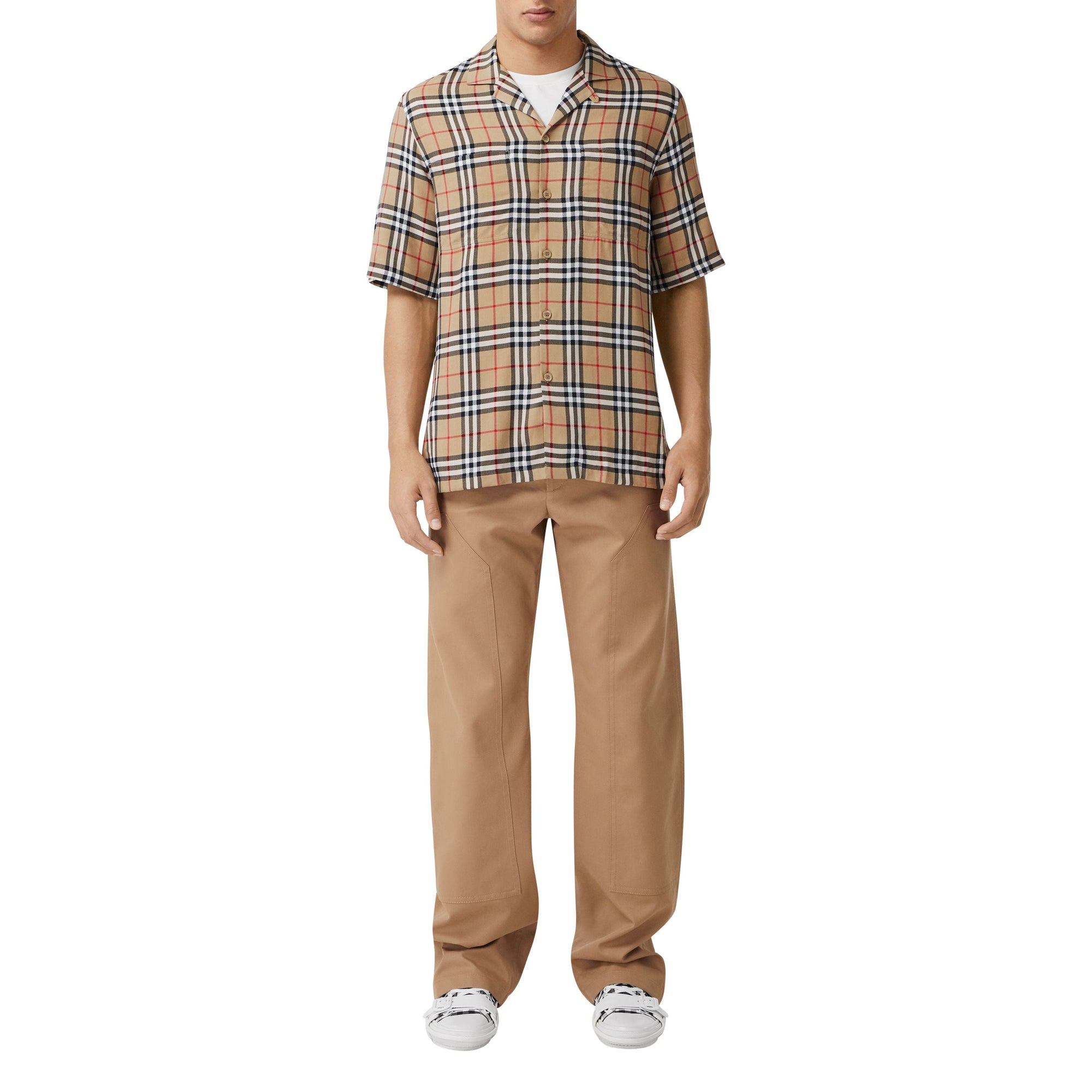 Chemise à manches et motif Vintage check - Archive Beige Check