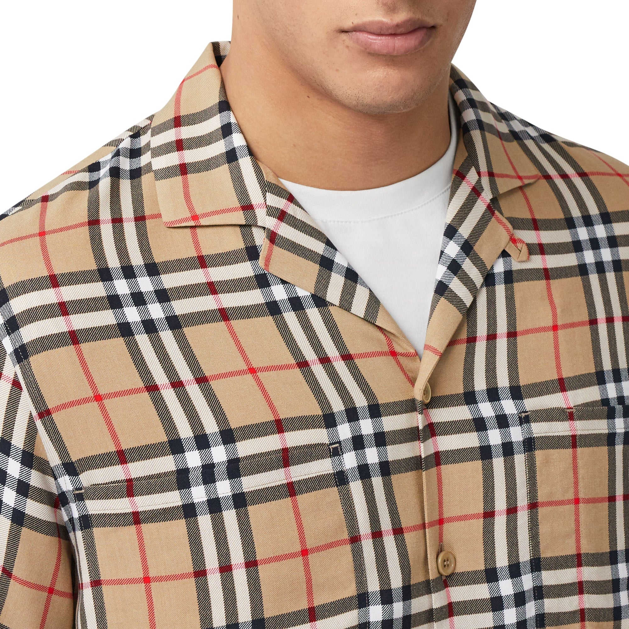 Chemise à manches et motif Vintage check - Archive Beige Check