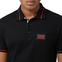 Polo à logo appliqué - Black