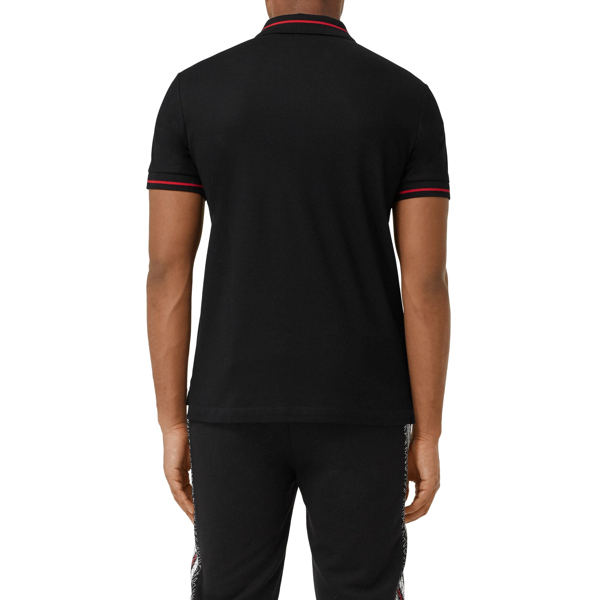 Polo à logo appliqué - Black