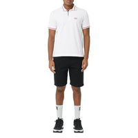 Polo à logo appliqué - White