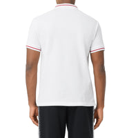 Polo à logo appliqué - White