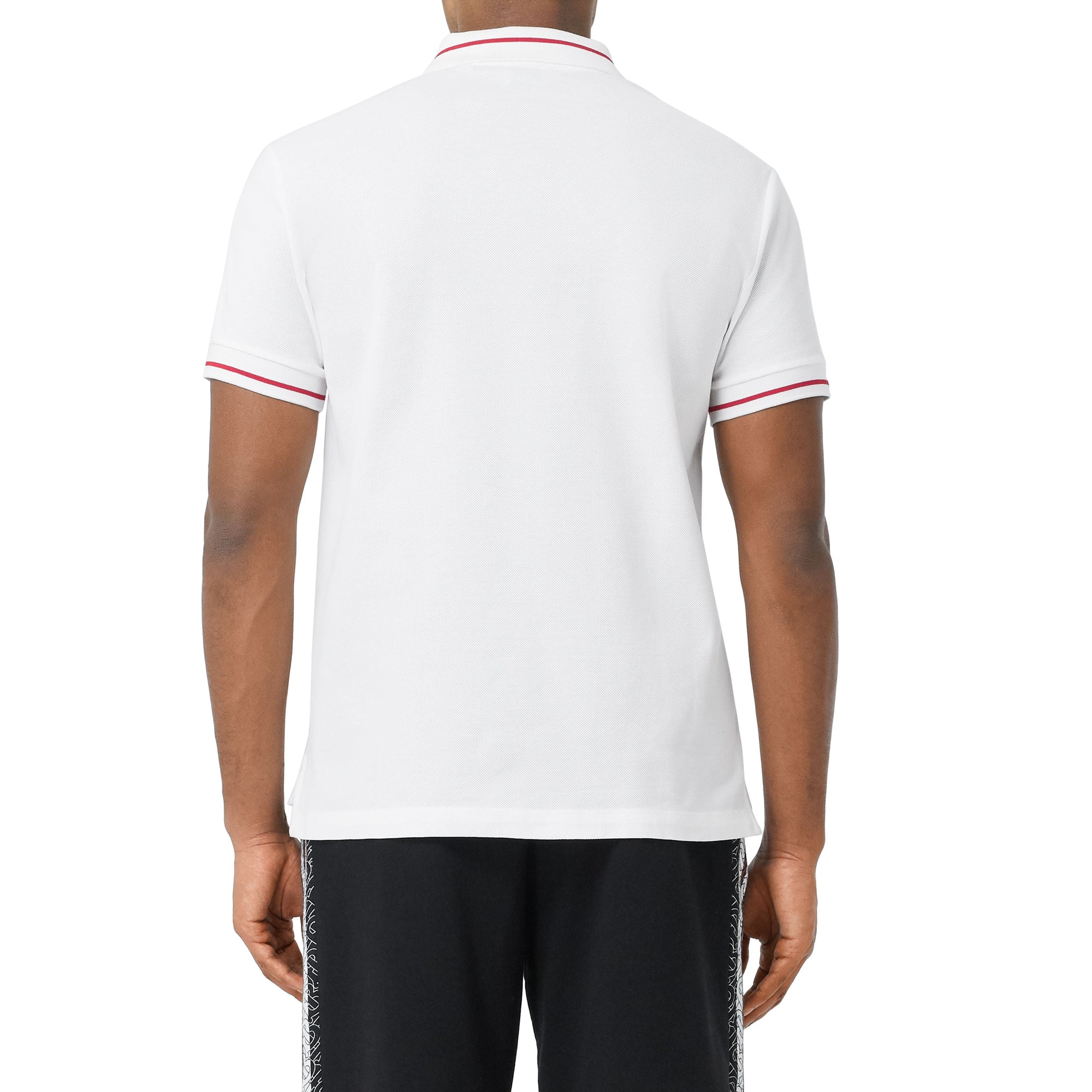 Polo à logo appliqué - White