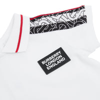 Combinaison en coton rayée Monogram - White