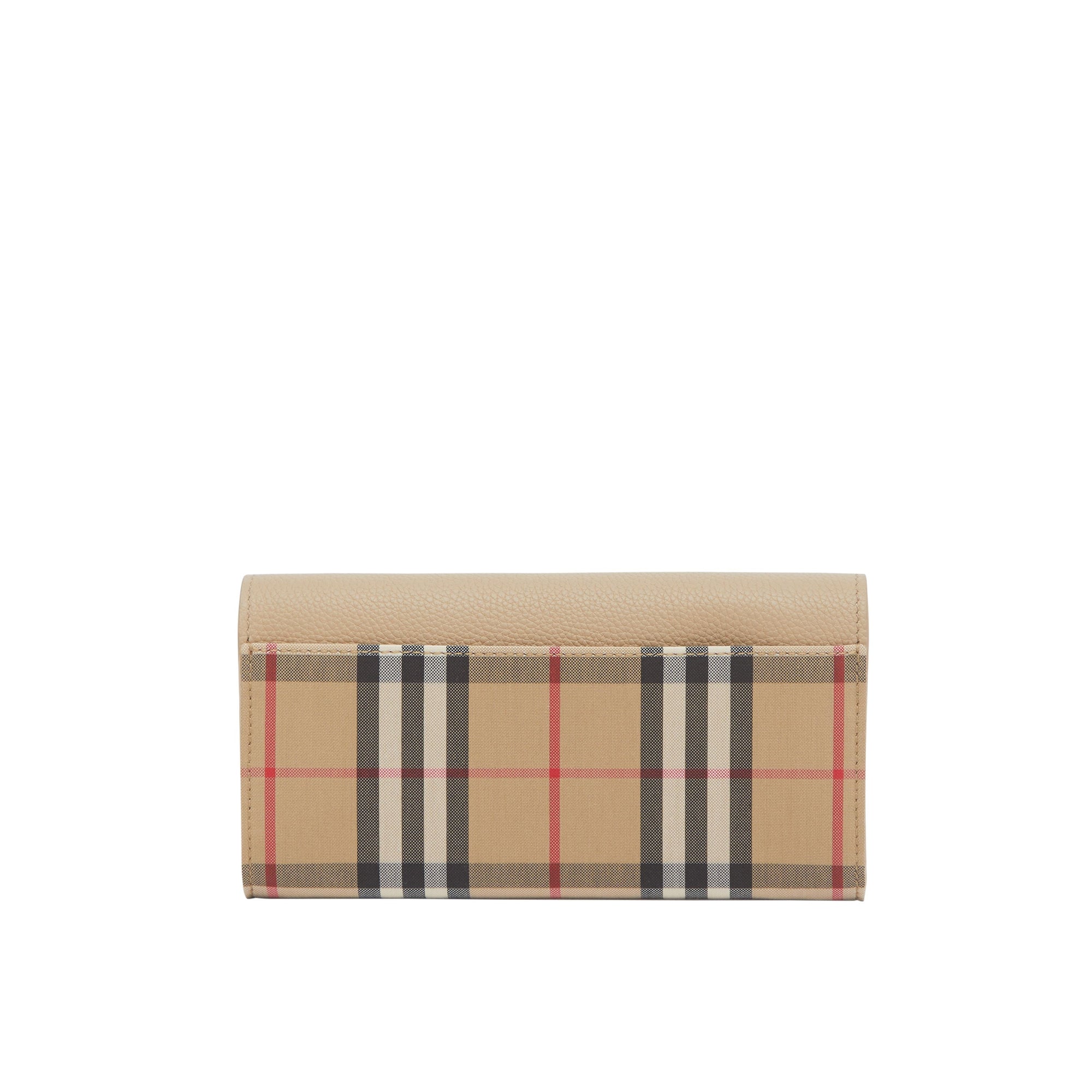 Portefeuille continental à motif Vintage check - Light Beige