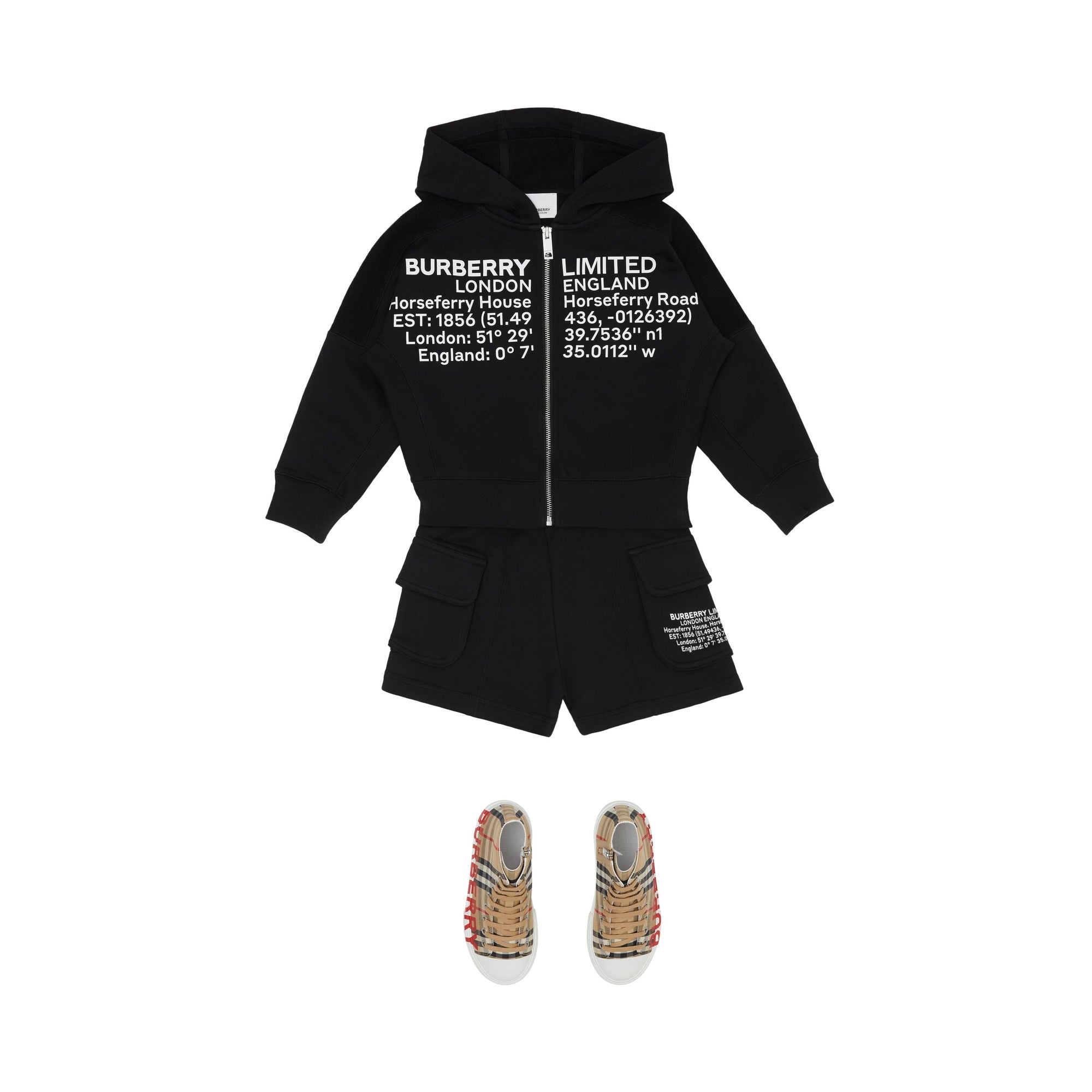 Short coordonnées géographiques - Black