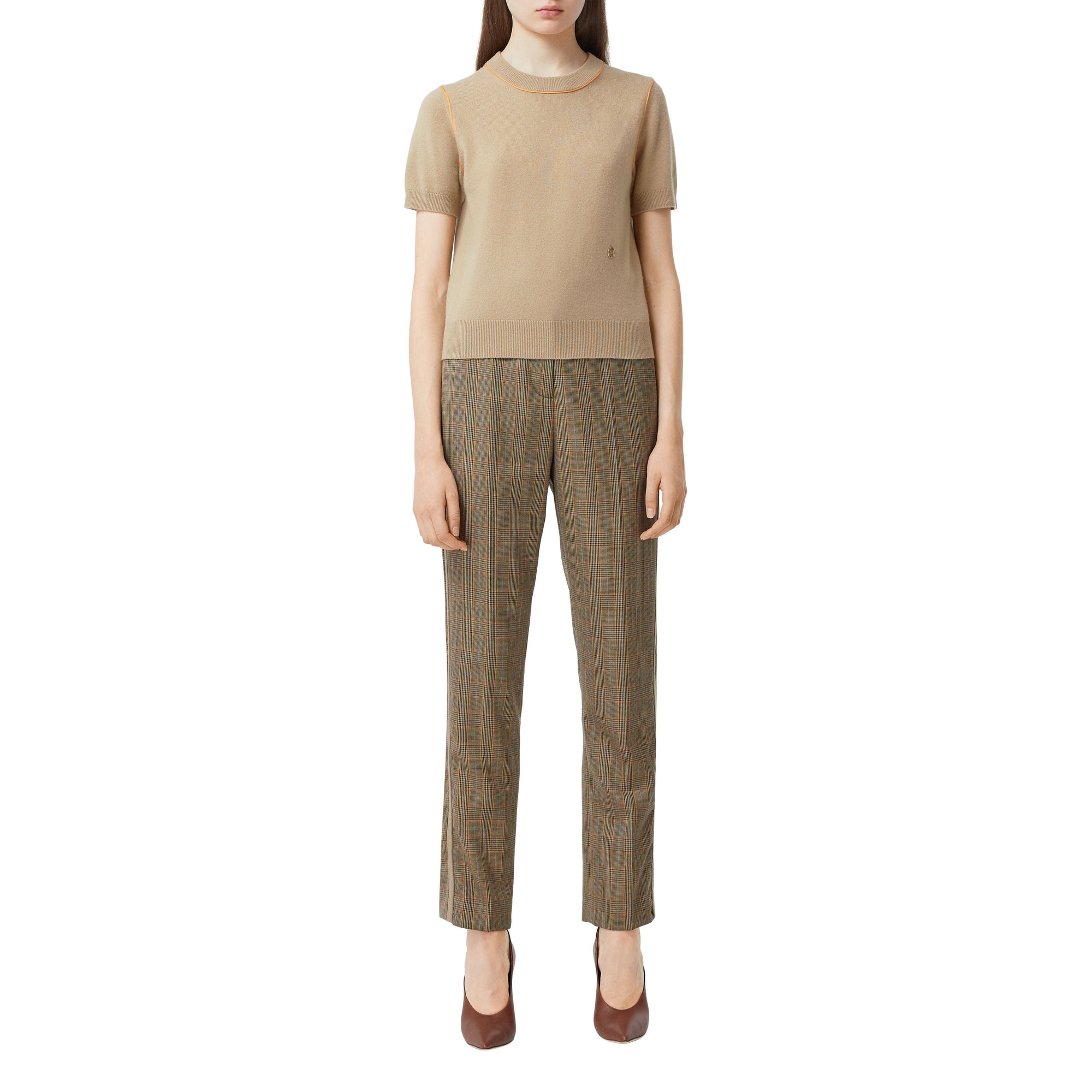 Top en cachemire en soie - Archive Beige