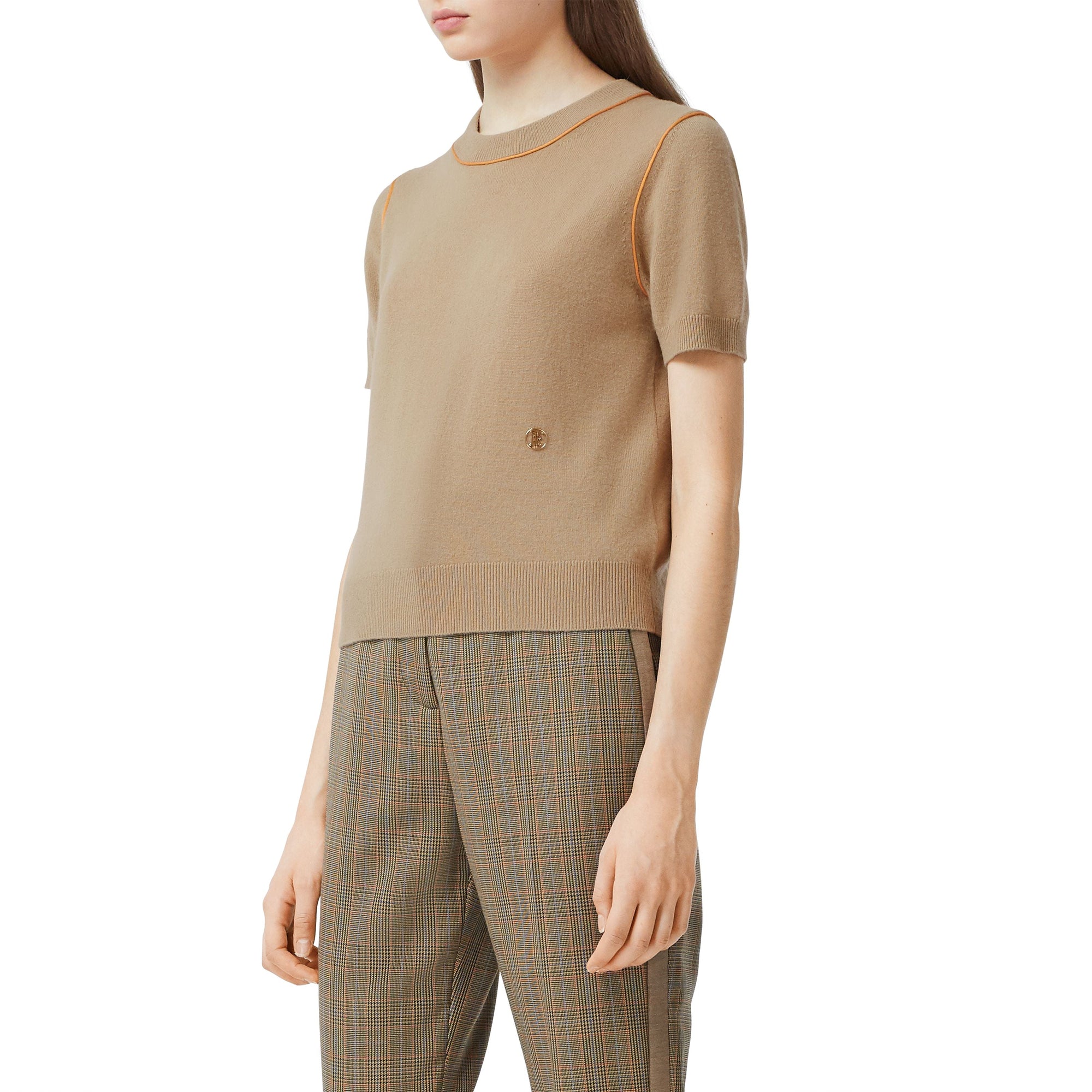 Top en cachemire en soie - Archive Beige