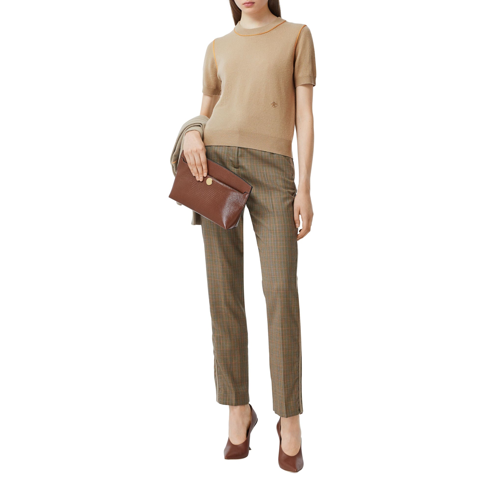 Top en cachemire en soie - Archive Beige